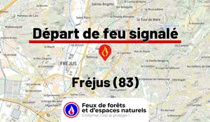 Incendie à Fréjus (83) : le feu est éteint