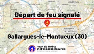 Incendie à Gallargues-le-Montueux (30) : le feu est éteint