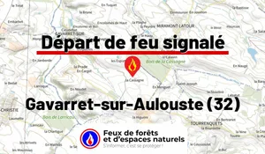 Incendie à Gavarret-sur-Aulouste (32) : le feu est éteint