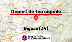 Incendie à Gigean (34) : le feu est éteint