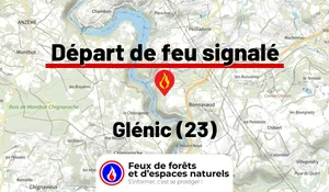 Incendie à Glénic (23) : le feu est éteint