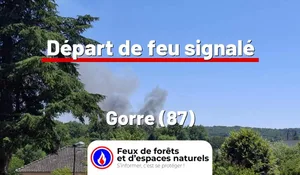 Incendie à Gorre (87) : le feu est éteint