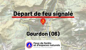Incendie à Gourdon (06) : le feu est éteint