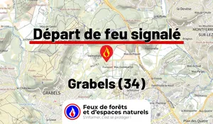 Incendie à Grabels (34) : le feu est éteint