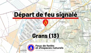 Incendie à Grans (13) : le feu est éteint