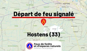 Incendie à Hostens (33) : le feu est éteint