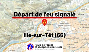 Incendie à Ille-sur-Têt (66) : le feu est éteint