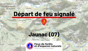 Incendie à Jaunac (07) : le feu est éteint