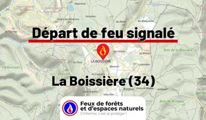 Incendie à La Boissière (34) : le feu est éteint