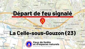 Incendie à La Celle-sous-Gouzon (23) : le feu est éteint
