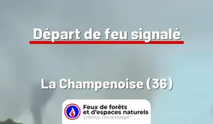 Incendie à La Champenoise (36) : le feu est éteint