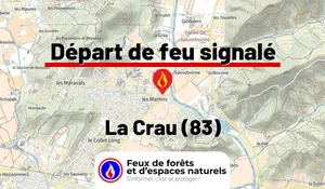 Incendie à La Crau (83) : le feu est éteint