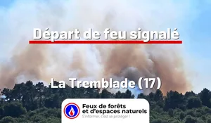 Incendie à La Tremblade (17) : le feu est éteint
