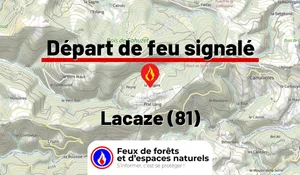 Incendie à Lacaze (81) : le feu est éteint