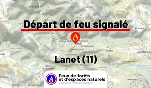 Incendie à Lanet (11) : le feu est éteint