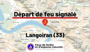 Incendie à Langoiran (33) : le feu est éteint