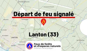 Incendie à Lanton (33) : le feu est éteint
