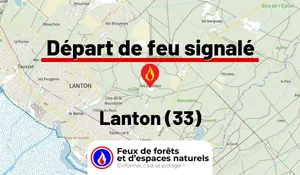 Incendie à Lanton (33) : le feu est éteint