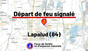 Incendie à Lapalud (84) : le feu est éteint