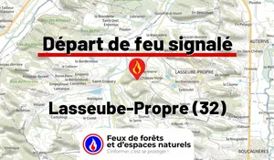 Incendie à Lasseube-Propre (32) : le feu est éteint