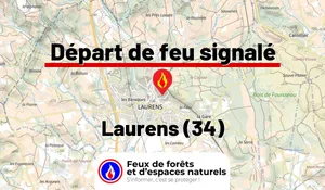 Incendie à Laurens (34) : le feu est éteint