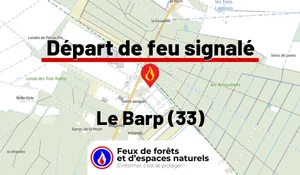 Incendie à Le Barp (33) : le feu est éteint