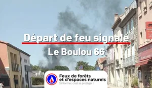 Incendie à Le Boulou (66) : le feu est éteint