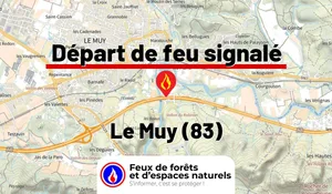 Incendie à Le Muy (83) : le feu est éteint