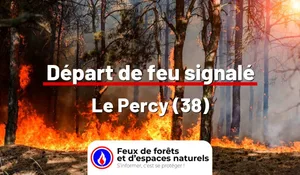 Incendie à Le Percy (38) : le feu est éteint