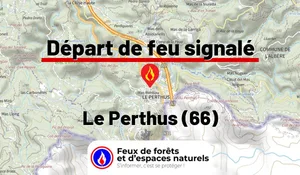 Incendie à Le Perthus (66) : le feu est éteint