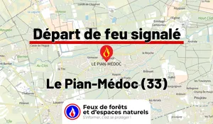 Incendie à Le Pian-Médoc (33) : le feu est éteint