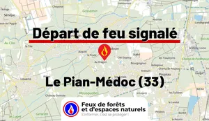 Incendie à Le Pian-Médoc (33) : le feu est éteint