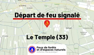 Incendie à Le Temple (33) : le feu est éteint