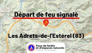 Incendie à Les Adrets-de-l'Estérel (83) : le feu est éteint