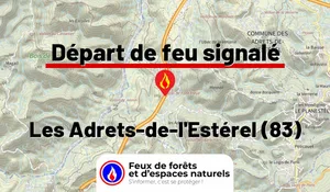 Incendie à Les Adrets-de-l'Estérel (83) : le feu est éteint