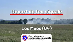 Incendie à Les Mées (04) : le feu est éteint