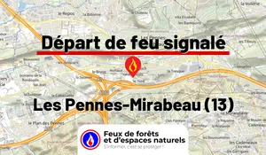 Incendie à Les Pennes-Mirabeau (13) : le feu est éteint