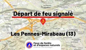 Incendie à Les Pennes-Mirabeau (13) : le feu est éteint