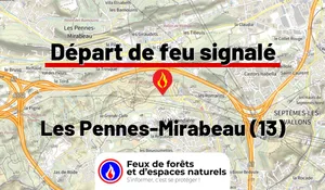 Incendie à Les Pennes-Mirabeau (13) : le feu est éteint