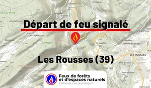Incendie à Les Rousses (39) : le feu est éteint