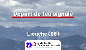 Incendie à Lieuche (06) : le feu est éteint