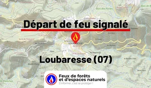 Incendie à Loubaresse (07) : le feu est éteint