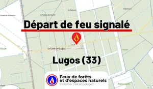 Incendie à Lugos (33) : le feu est éteint
