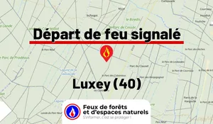 Incendie à Luxey (40) : le feu est éteint