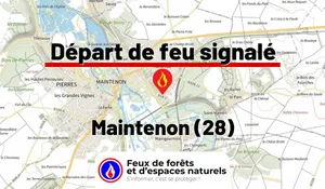 Incendie à Maintenon (28) : le feu est éteint