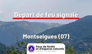 Incendie à Montselgues (07) : le feu est éteint