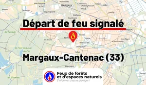 Incendie à Margaux-Cantenac (33) : le feu est éteint