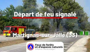 Incendie à Martignas-sur-Jalle (33) : le feu est éteint