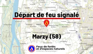 Incendie à Marzy (58) : le feu est éteint