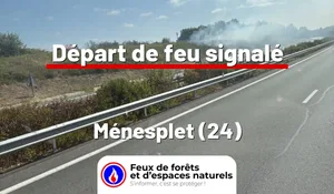 Incendie à Ménesplet (24) : le feu est éteint